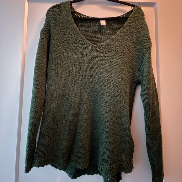 H&M Sweaters Hm Green Sweater Poshmark